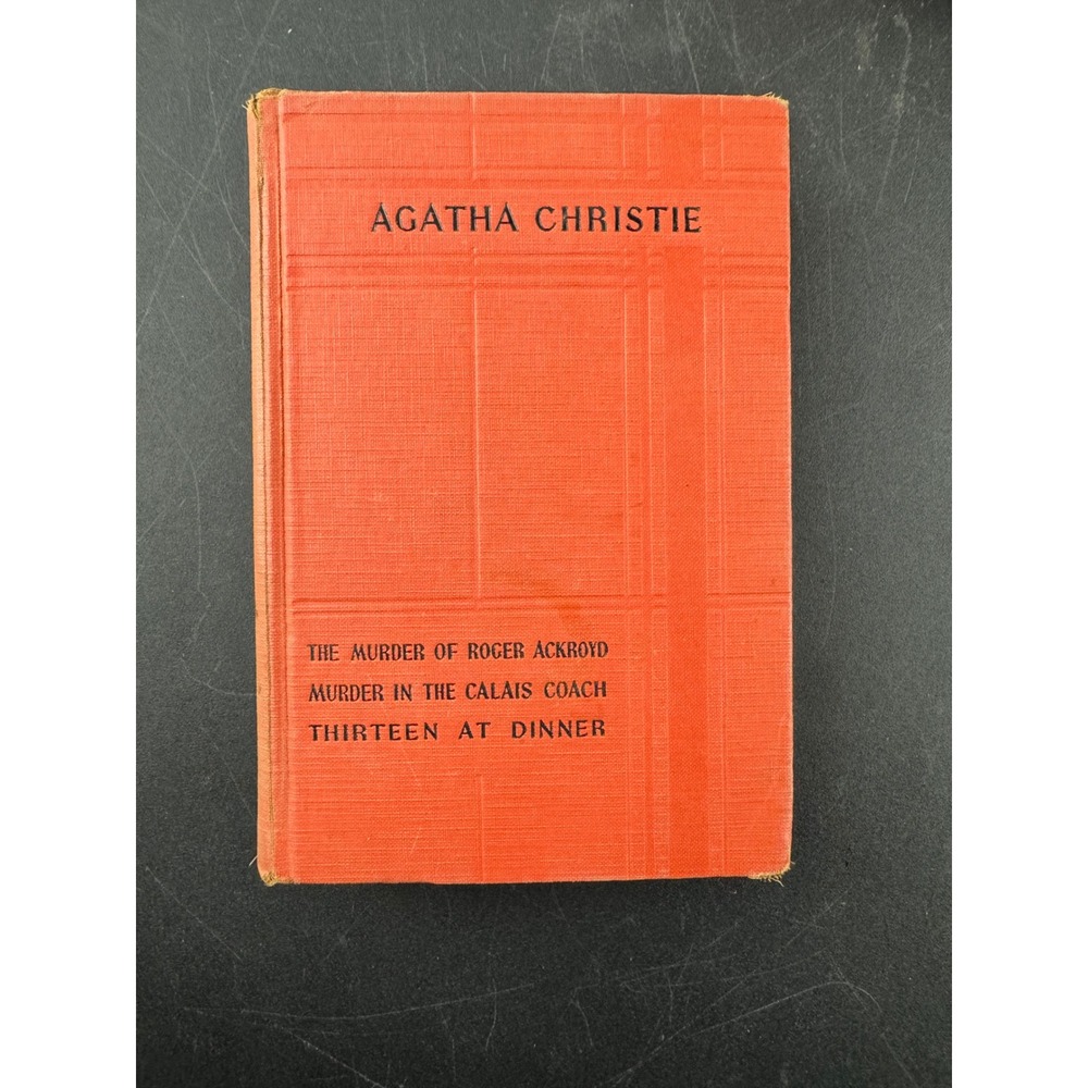 Agatha Christie 3 Christie Crimes Poirot Omnibus Grosset & Dunlap Vintage‎